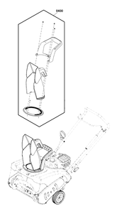 Chute Group - Manual Diagram and Parts List for SS18R (1697348-00)(2020) Briggs and Stratton Snow Blower